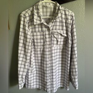 Striped long sleeve blouse